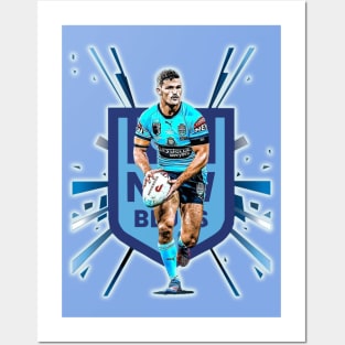 State of Origin - NSW Blues - NATHAN CLEARY Posters and Art